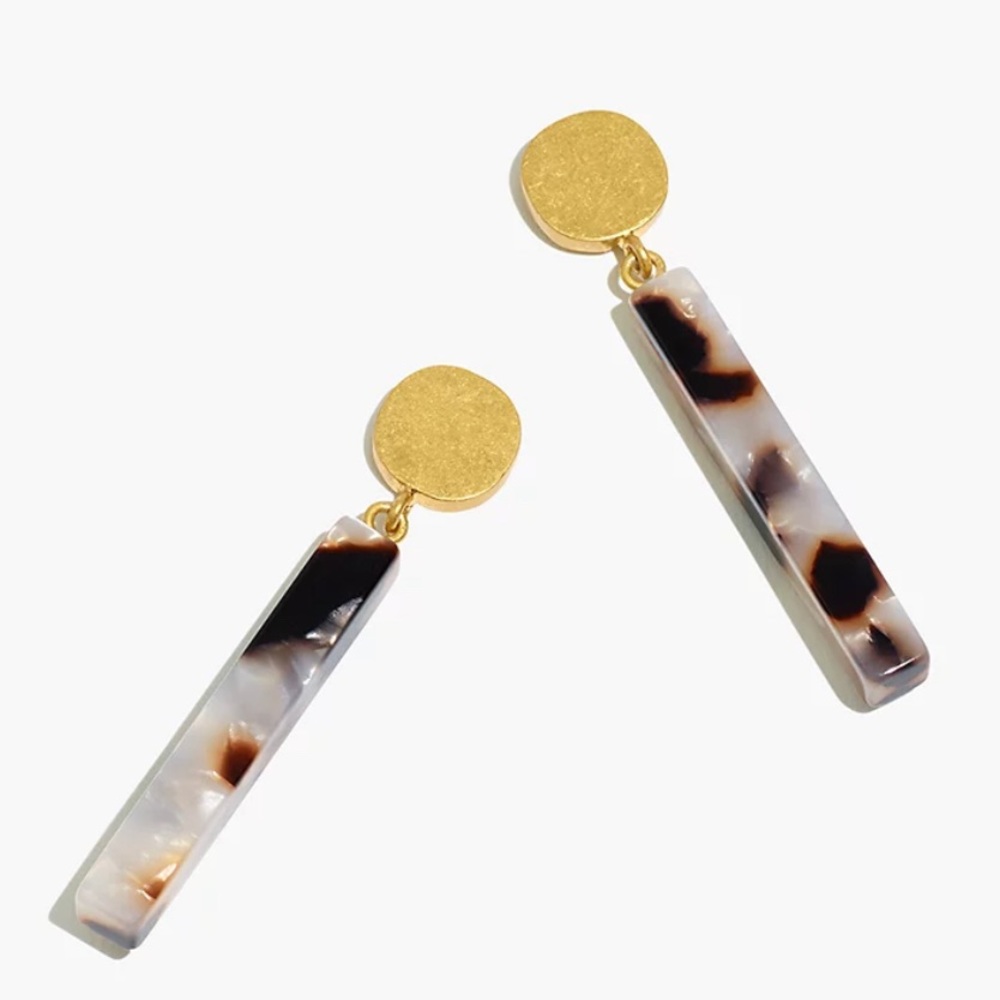 NWOT Madewell Acetate Drop Earrings